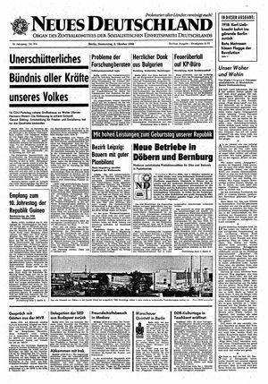 Neues Deutschland Online-Archiv vom 03.10.1968