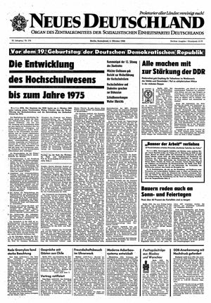 Neues Deutschland Online-Archiv vom 05.10.1968