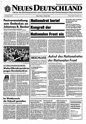Neues Deutschland Online-Archiv vom 11.10.1968