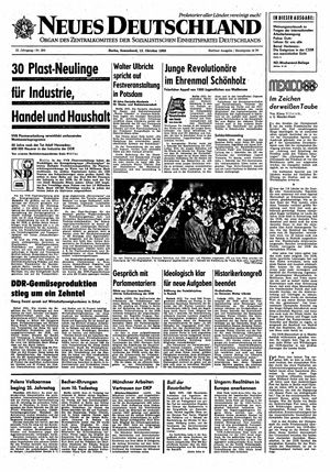 Neues Deutschland Online-Archiv vom 12.10.1968