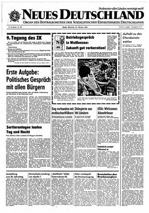 Neues Deutschland Online-Archiv vom 23.10.1968