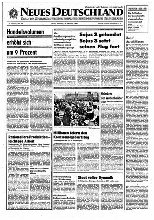 Neues Deutschland Online-Archiv vom 29.10.1968