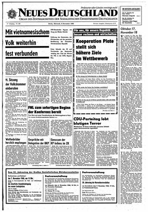 Neues Deutschland Online-Archiv vom 06.11.1968