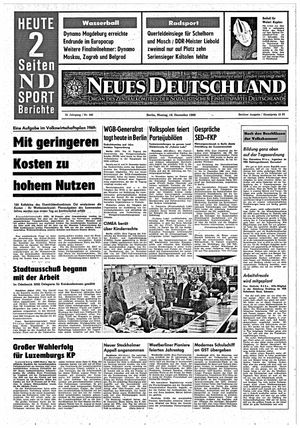 Neues Deutschland Online-Archiv vom 16.12.1968
