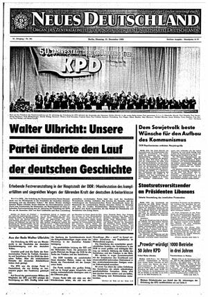 Neues Deutschland Online-Archiv vom 31.12.1968