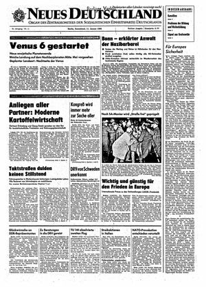 Neues Deutschland Online-Archiv vom 11.01.1969