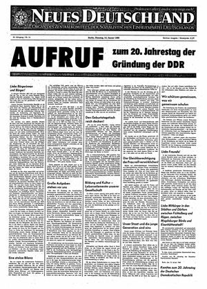 Neues Deutschland Online-Archiv vom 14.01.1969