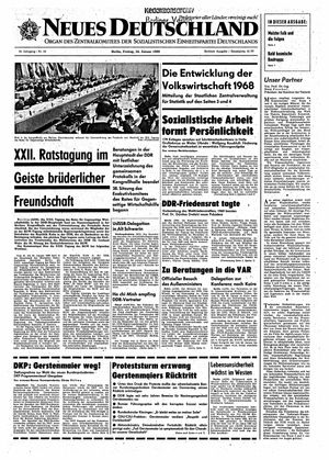 Neues Deutschland Online-Archiv vom 24.01.1969