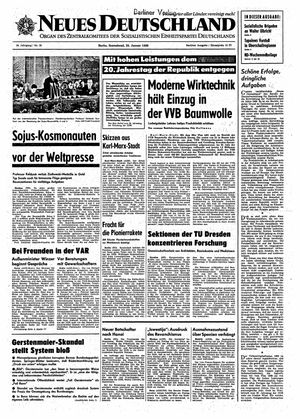 Neues Deutschland Online-Archiv vom 25.01.1969