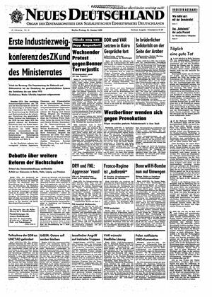 Neues Deutschland Online-Archiv vom 31.01.1969