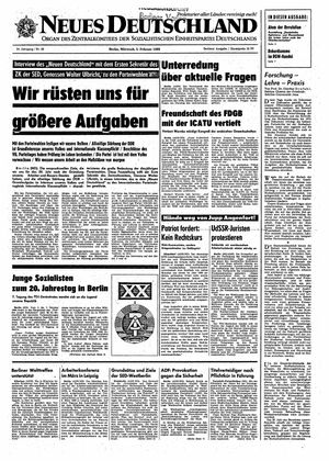 Neues Deutschland Online-Archiv vom 05.02.1969