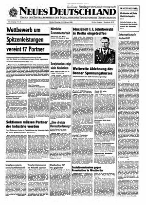 Neues Deutschland Online-Archiv vom 11.02.1969