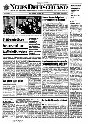 Neues Deutschland Online-Archiv vom 22.02.1969