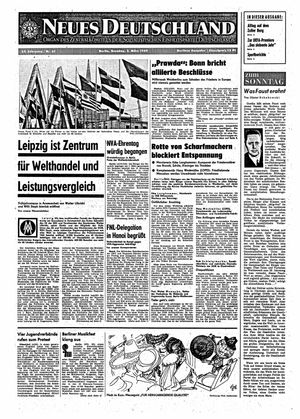 Neues Deutschland Online-Archiv vom 02.03.1969