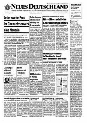 Neues Deutschland Online-Archiv vom 11.03.1969