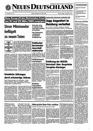 Neues Deutschland Online-Archiv vom 15.03.1969