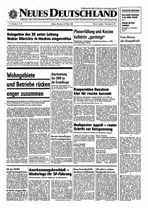 Neues Deutschland Online-Archiv vom 25.03.1969