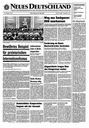 Neues Deutschland Online-Archiv vom 26.03.1969