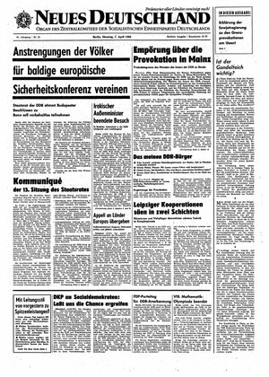 Neues Deutschland Online-Archiv vom 01.04.1969