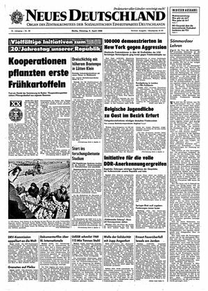 Neues Deutschland Online-Archiv vom 08.04.1969