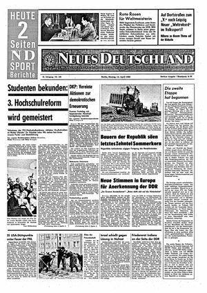 Neues Deutschland Online-Archiv vom 14.04.1969