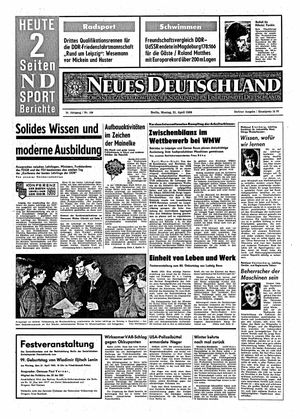 Neues Deutschland Online-Archiv vom 21.04.1969