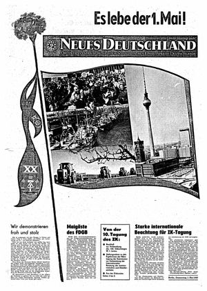 Neues Deutschland Online-Archiv vom 01.05.1969