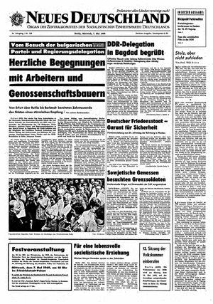 Neues Deutschland Online-Archiv vom 07.05.1969