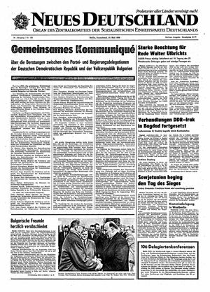 Neues Deutschland Online-Archiv vom 10.05.1969