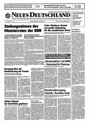 Neues Deutschland Online-Archiv vom 15.05.1969