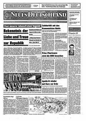 Neues Deutschland Online-Archiv vom 25.05.1969