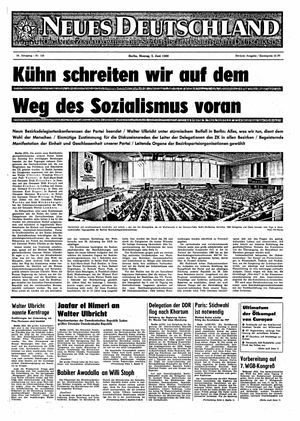 Neues Deutschland Online-Archiv vom 02.06.1969