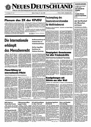 Neues Deutschland Online-Archiv vom 27.06.1969
