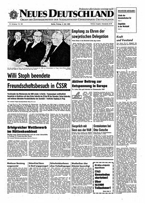 Neues Deutschland Online-Archiv vom 04.07.1969