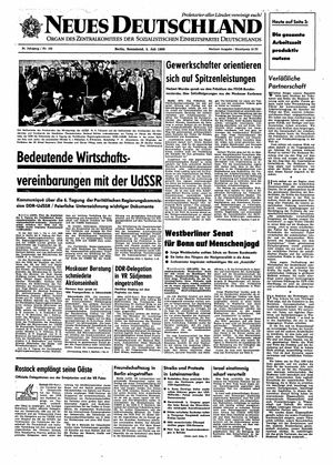 Neues Deutschland Online-Archiv vom 05.07.1969