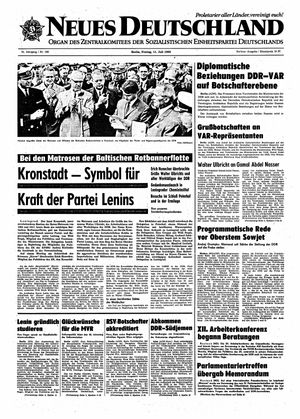 Neues Deutschland Online-Archiv vom 11.07.1969