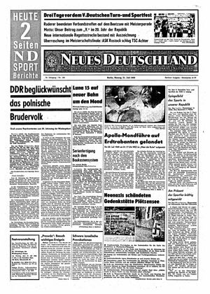 Neues Deutschland Online-Archiv vom 21.07.1969