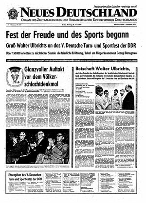 Neues Deutschland Online-Archiv vom 25.07.1969