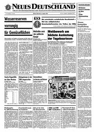 Neues Deutschland Online-Archiv vom 06.08.1969