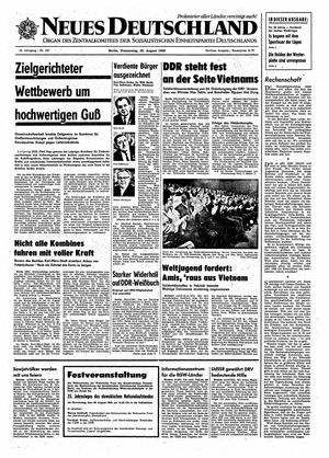 Neues Deutschland Online-Archiv vom 28.08.1969