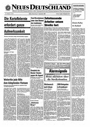 Neues Deutschland Online-Archiv vom 11.09.1969