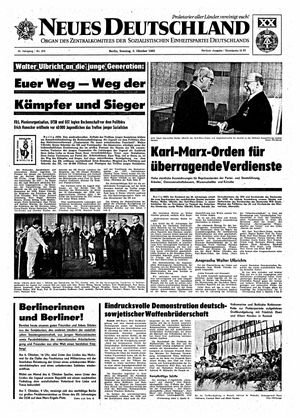 Neues Deutschland Online-Archiv on Oct 5, 1969