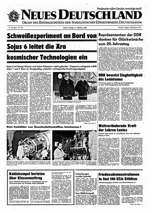 Neues Deutschland Online-Archiv vom 17.10.1969