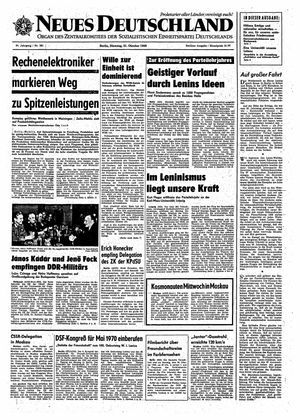 Neues Deutschland Online-Archiv vom 21.10.1969