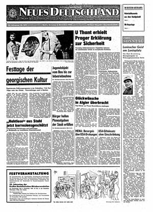 Neues Deutschland Online-Archiv vom 02.11.1969