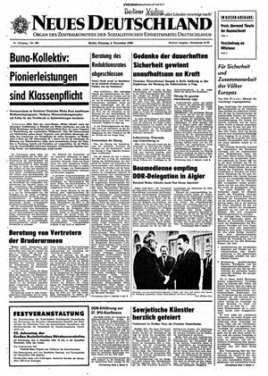 Neues Deutschland Online-Archiv vom 04.11.1969