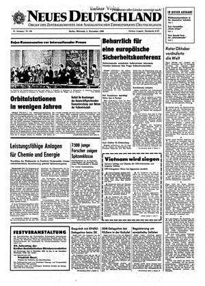 Neues Deutschland Online-Archiv vom 05.11.1969