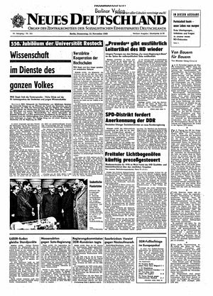 Neues Deutschland Online-Archiv vom 13.11.1969