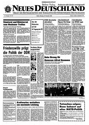 Neues Deutschland Online-Archiv on Dec 16, 1969