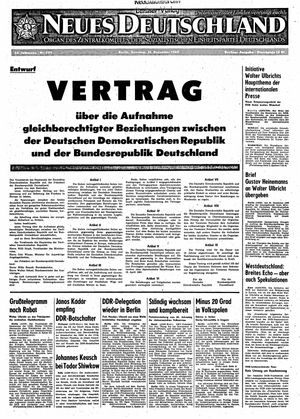 Neues Deutschland Online-Archiv vom 21.12.1969